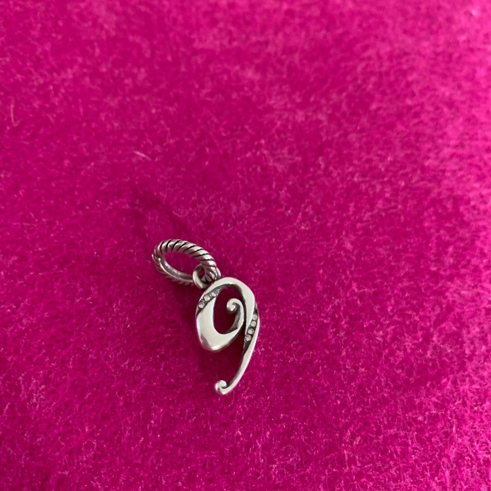 Brighton Vintage Silver Tone Number 9 Charm - Picture 2 of 5